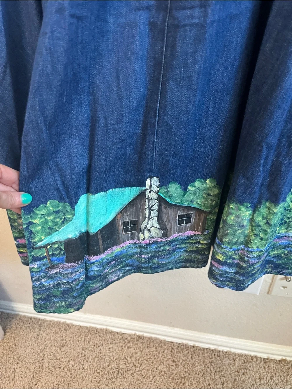 Stunning Rare Vintage Wearable Art Skirt - Size L